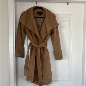 Ann Taylor Camel Belted Trench Coat